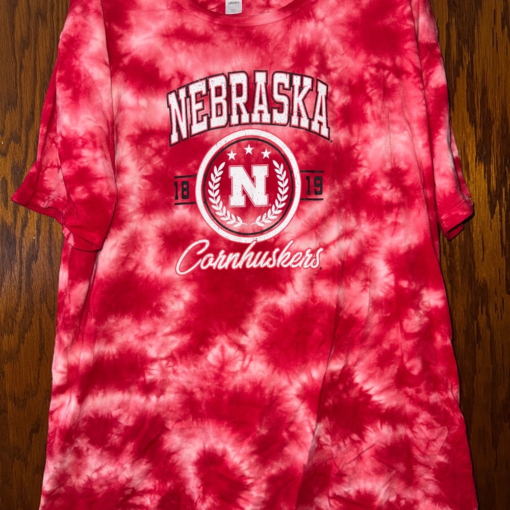 Nebraska Cornhuskers Tie-Dye T-Shirt - Red